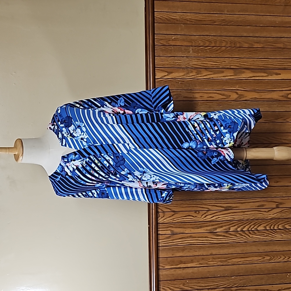 Valerie Stevens Asymmetrical Summer Floral Dress M